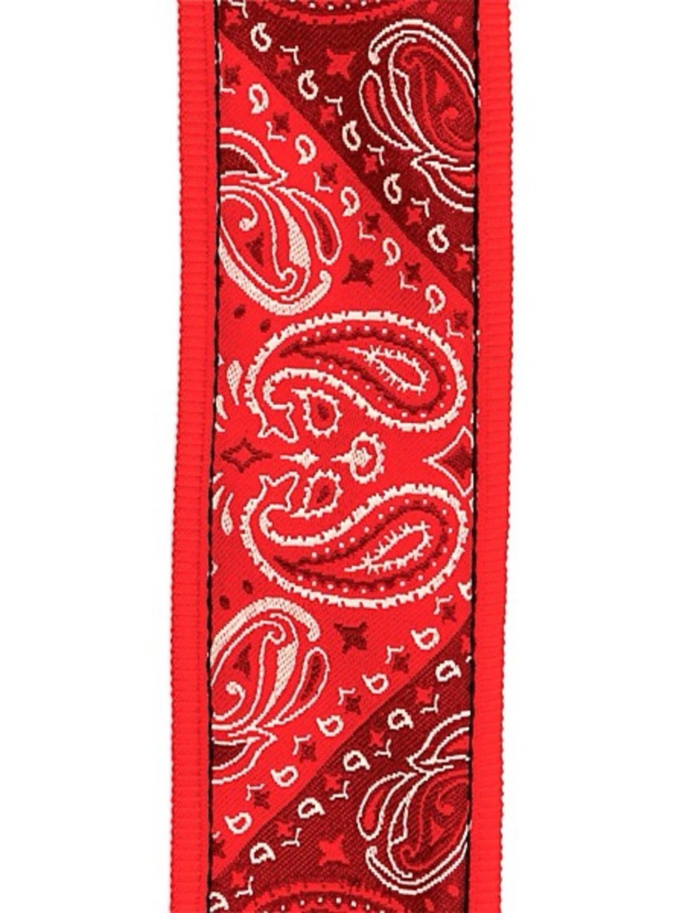 NWT‎ Red Paisley Guitar Strap U49 - Picture 3 of 4